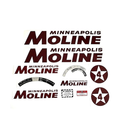 Aftermarket MM 4 Star Mylar Decal Set MAE30-1388